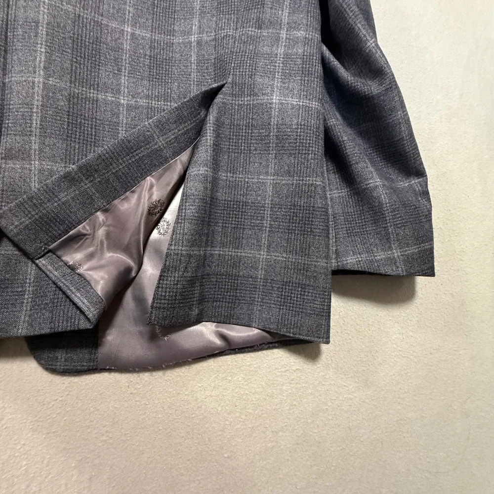 Lauren‎ Ralph Lauren Wool Blend Window Pane Check Blazer Sport Jacket Men 46R